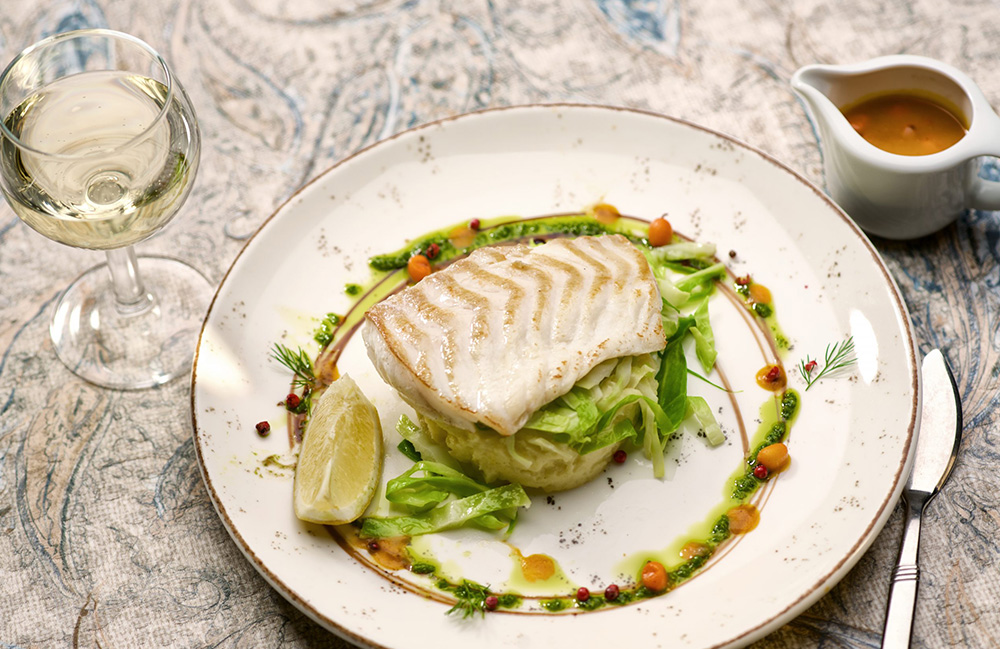 Speisen Restaurant mit Meerblick Rügen